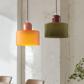 Modern Stained Glass Pendant Light for Dining Room